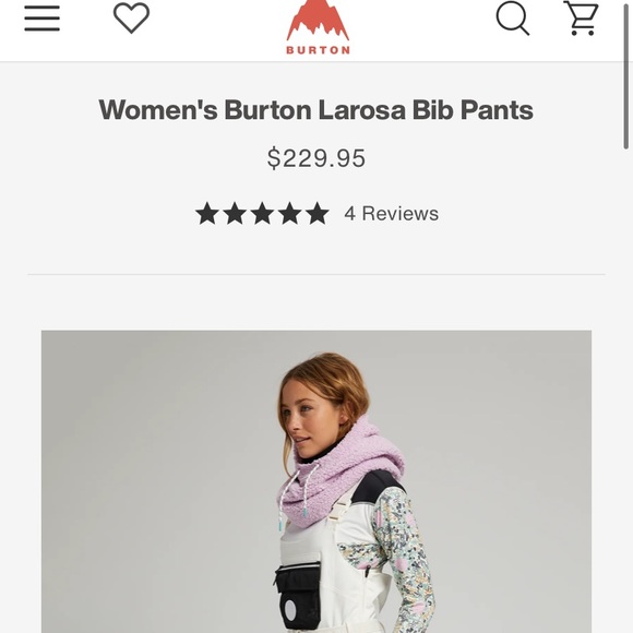 Burton Larosa Snowboarding bib pants - Picture 3 of 6